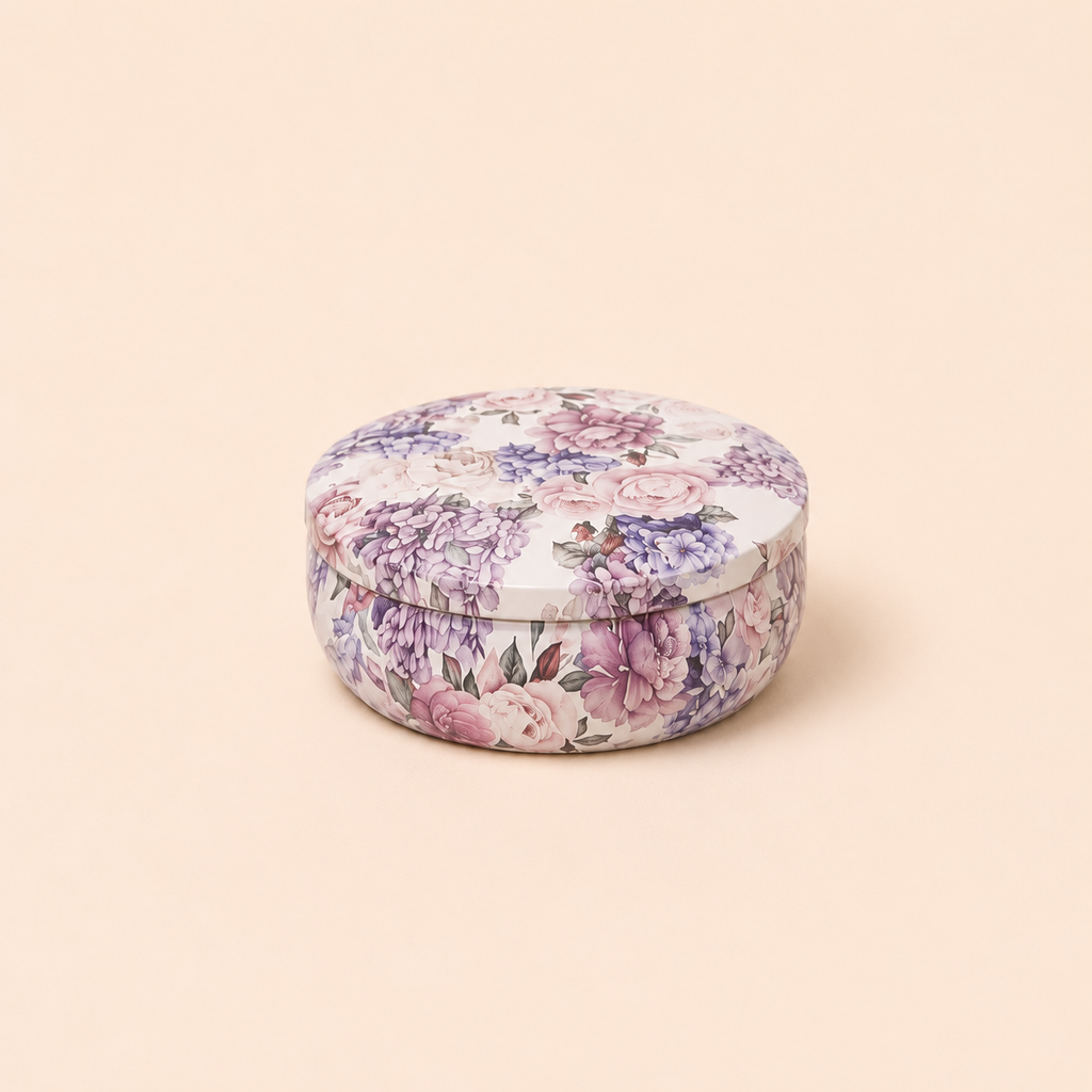 Floral Tin Candle – 400ml
